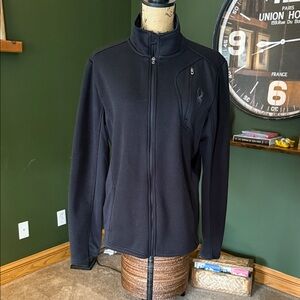 Spyder Black Bandit Full Zip-Up Jacket